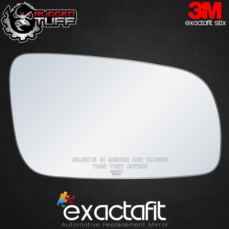 Rugged TUFF Passenger Right Side Mirror Glass Replacement For Volkswagen 1999-2002 VW Cabrio, 1999-2006 VW Golf, 1999-2005 VW Jetta, 1998-2004 VW Passat, Right Door Convex Mirrors exactafit 8220R - Image 3